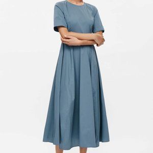 Cos | Flared Midi Cotton Dress | Size 6